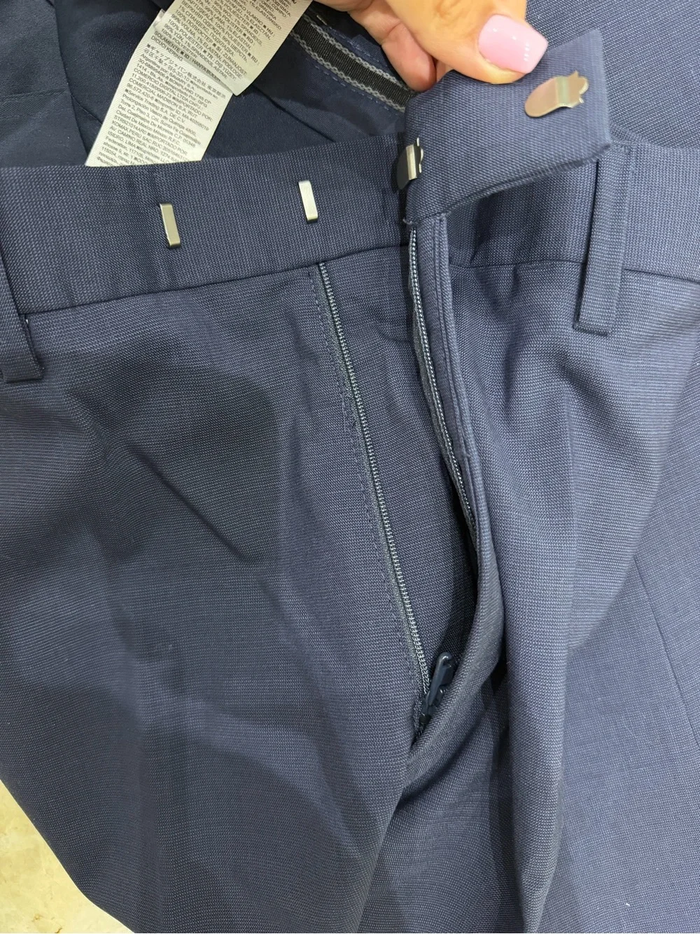 Banana Republic Slim Fit Navy Dress Pants